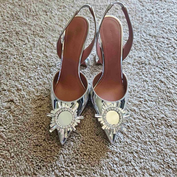 COPY - Amina Muaddi Begum Pointed Toe Slingback Pump - Picture 14 of 14